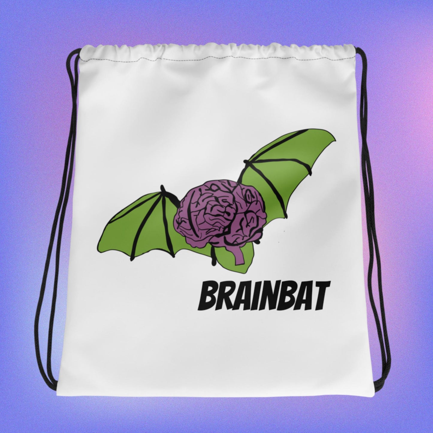 Brainbat Logo Drawstring Bag