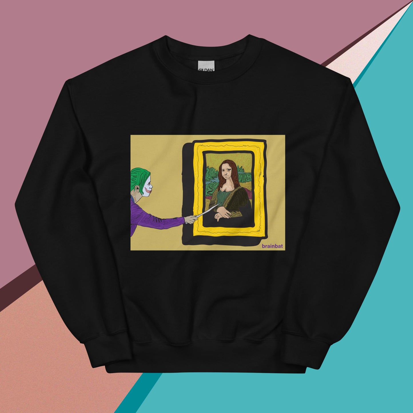 Mona Lisa Joker Sweatshirt by Brainbat