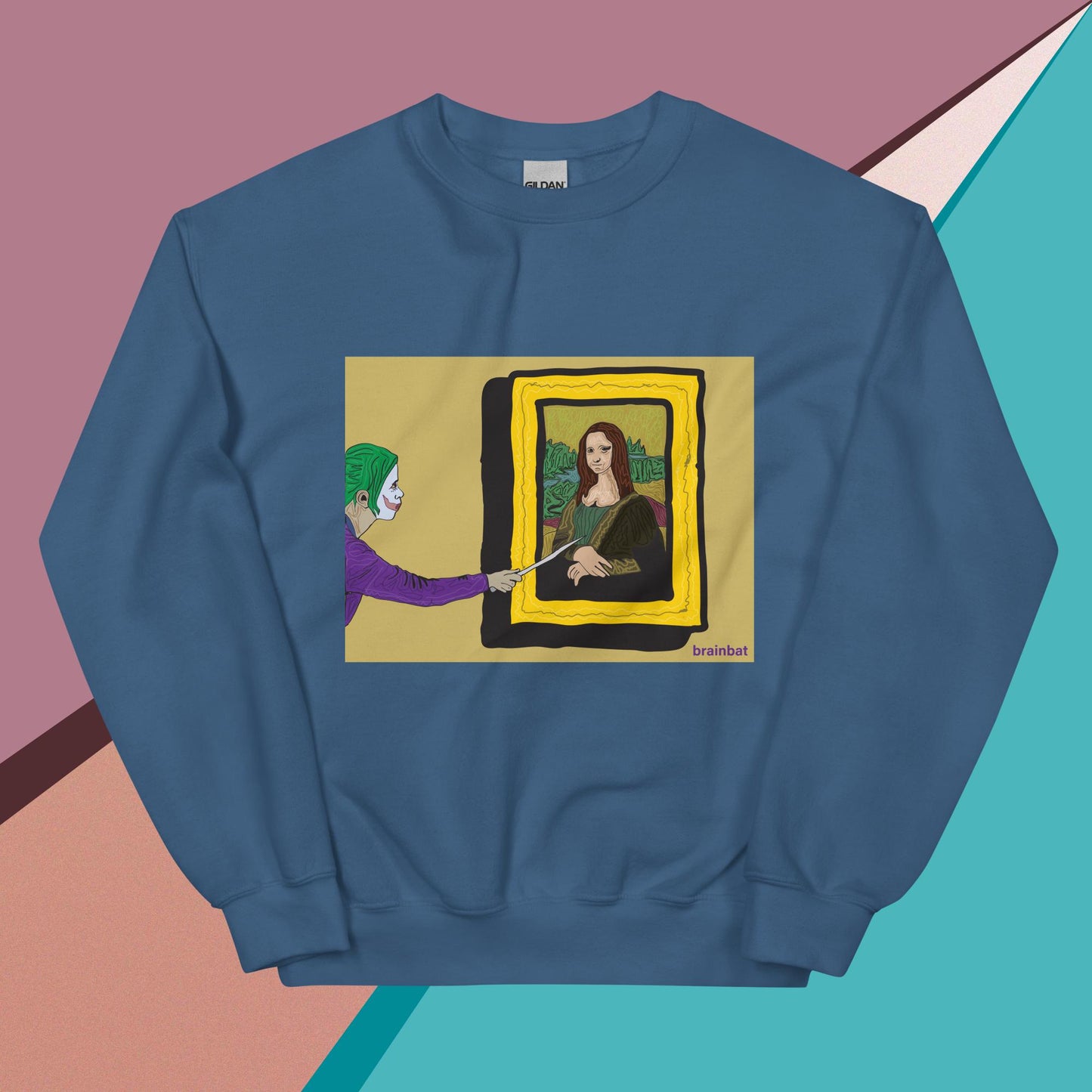 Mona Lisa Joker Sweatshirt by Brainbat