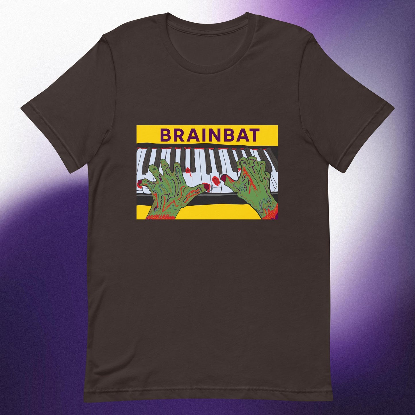 Zombie Piano Hands T-shirt by Brainbat