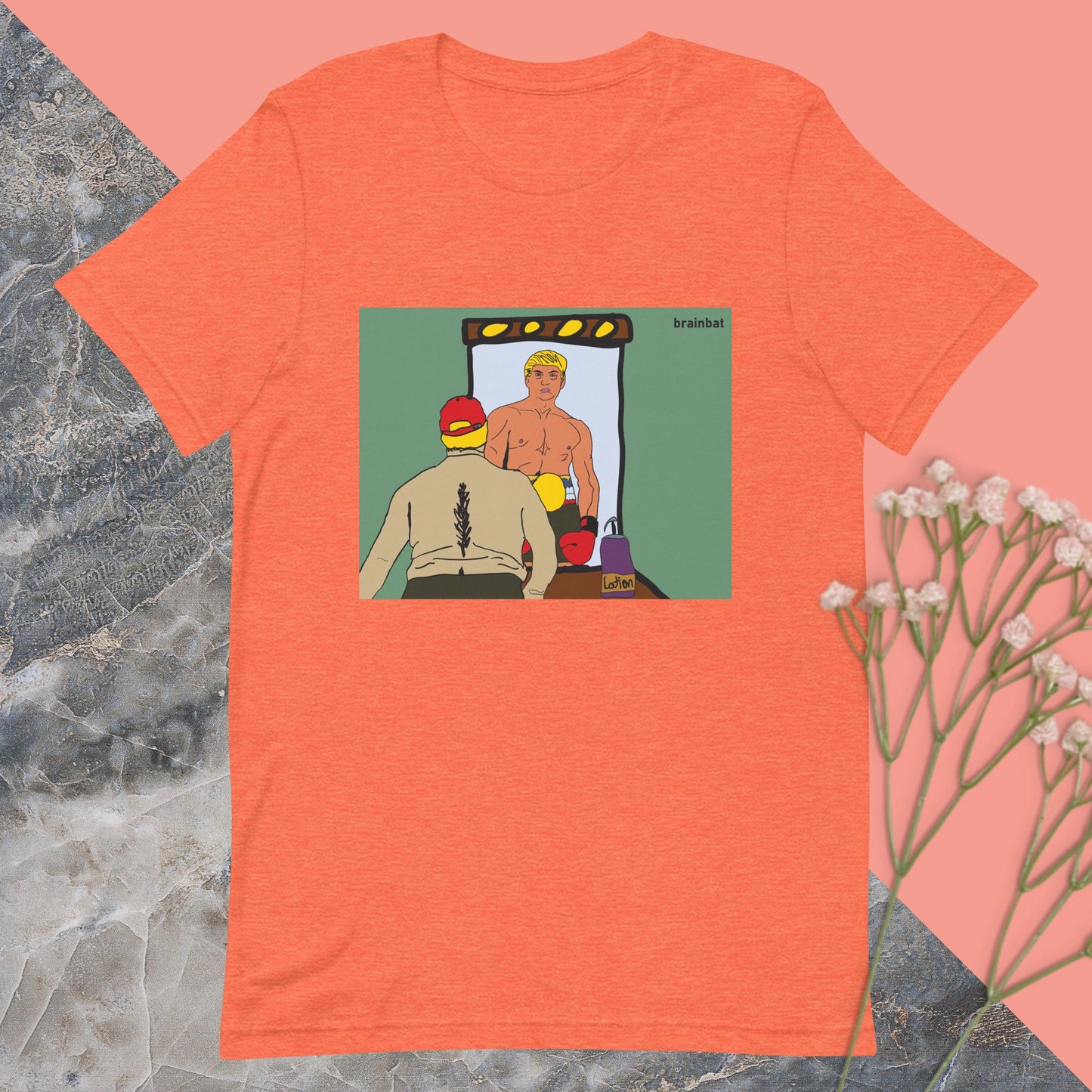 Donald Trump's Sad Reflection T-shirt by Brainbat