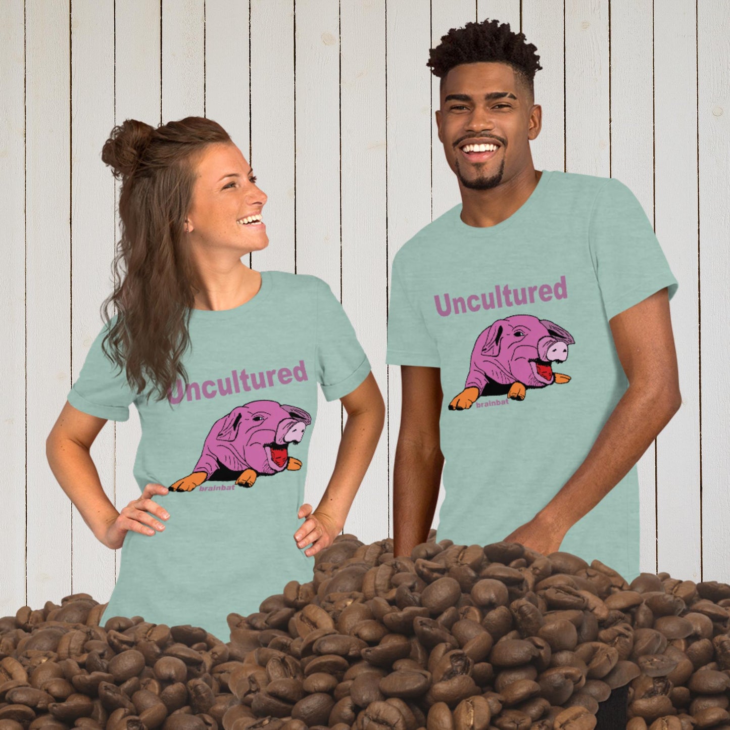Uncultured Swine T-shirt by Brainbat