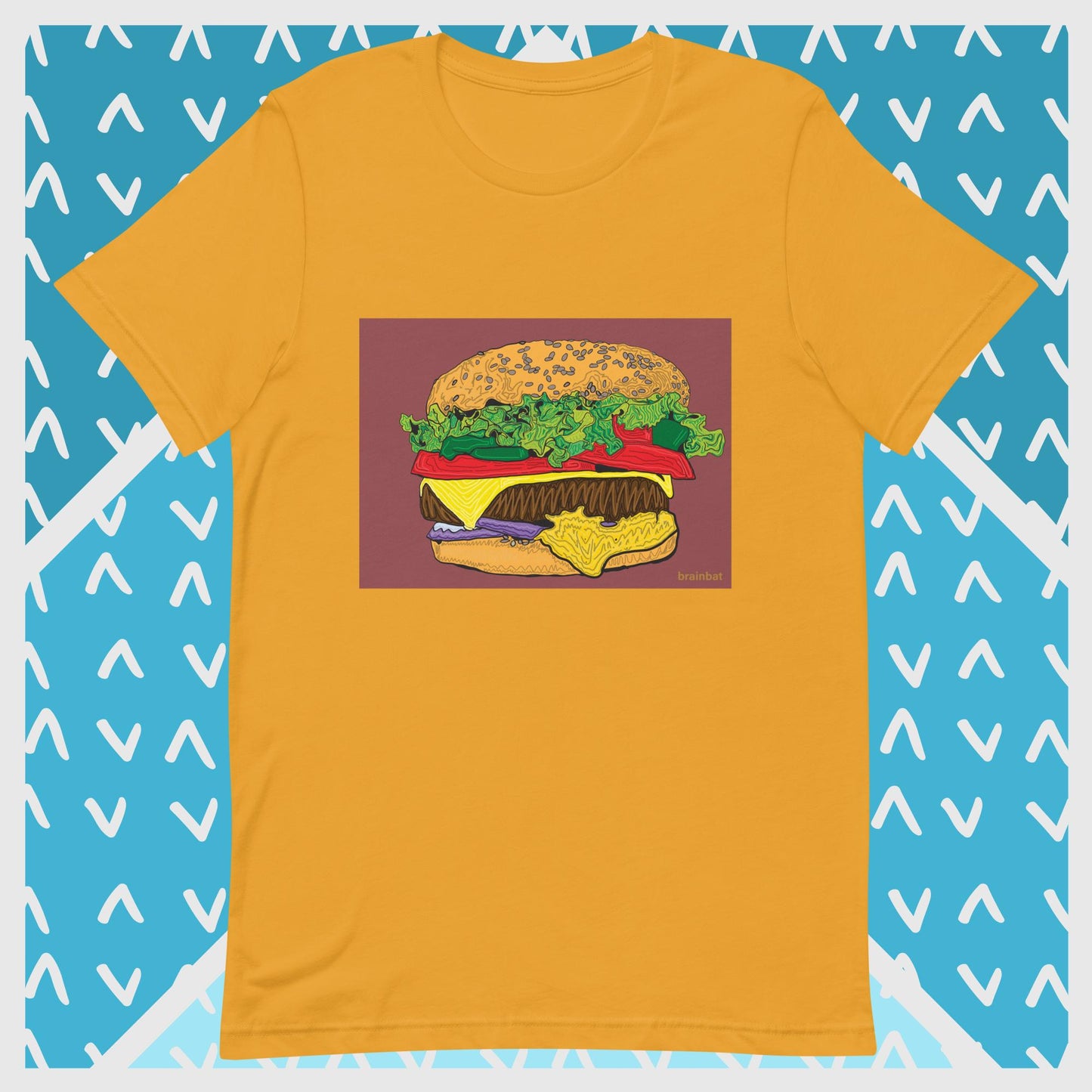 Burger T-shirt by Brainbat