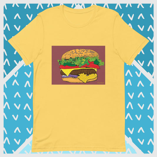 Burger T-shirt by Brainbat